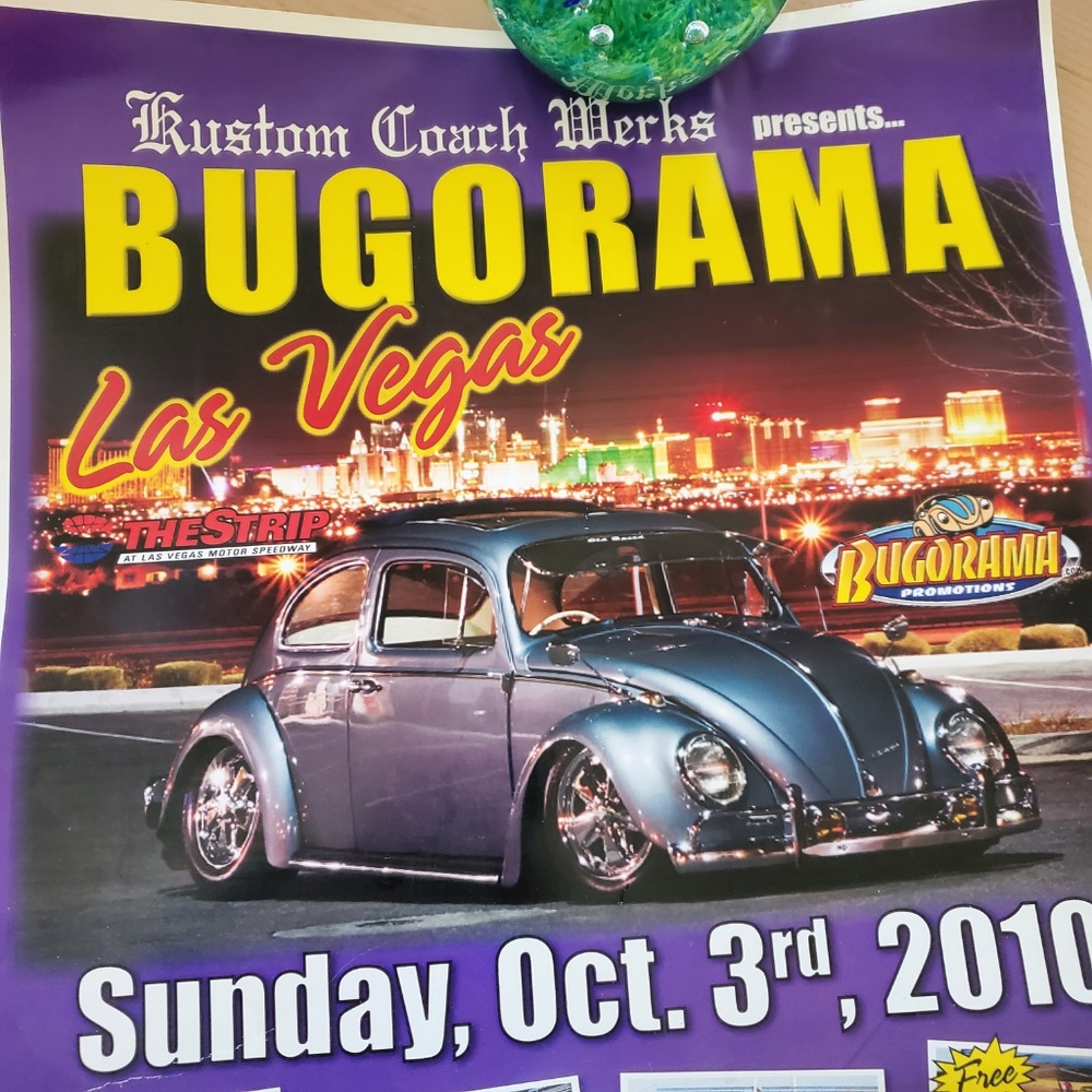 2010 BUGORAMA Las Vegas Nevada Poster Las Vegas Motor Speedway - Picture 3 of 4